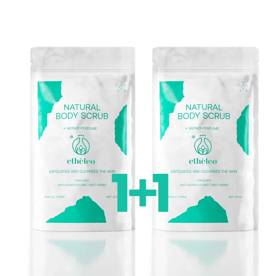 ETHELEO Natuurlijke Lichaamsscrub Monoï 300gr 1+1