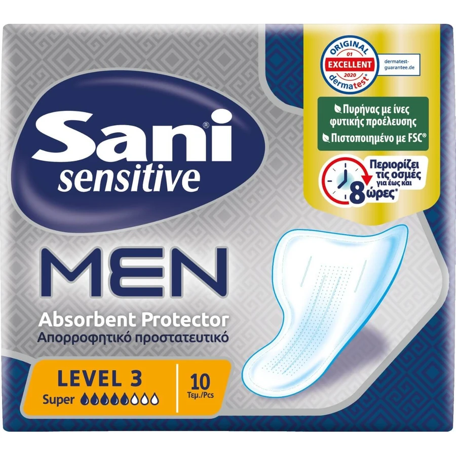 SANI Sensitive Men Super Level 3 chłonne wkładki ochronne dla mężczyzn 10 szt.: ceny i cechy