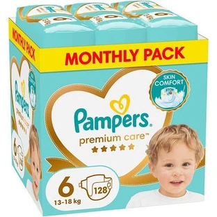 PAMPERS Premium Care No. 6 Per 13-18kg 128 Pezzi