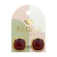 ORION Farma Bijoux Hypoallergenic Earrings Brown Quartz 16mm