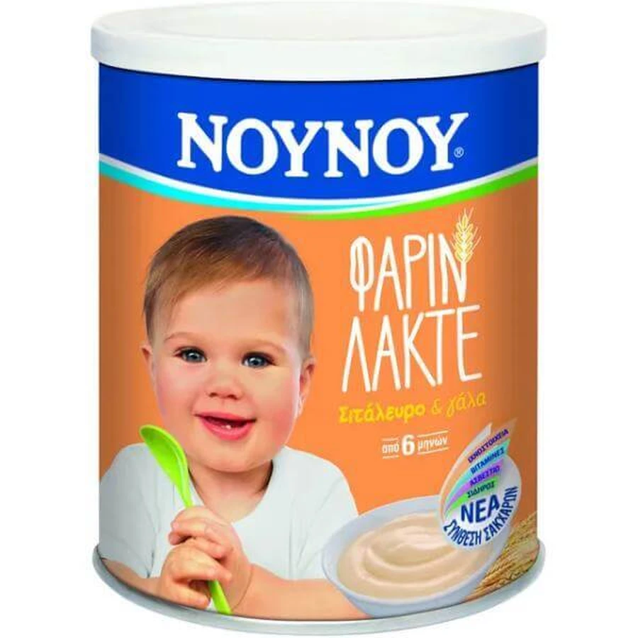 NUNU FARIN Lacté Făină de grâu și lapte 6m+ 300gr