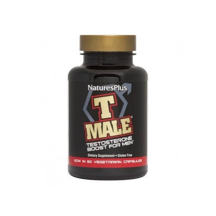 Suplement zwiększający poziom testosteronu NATURE'S PLUS T-Male, 60 kapsułek: ceny i cechy