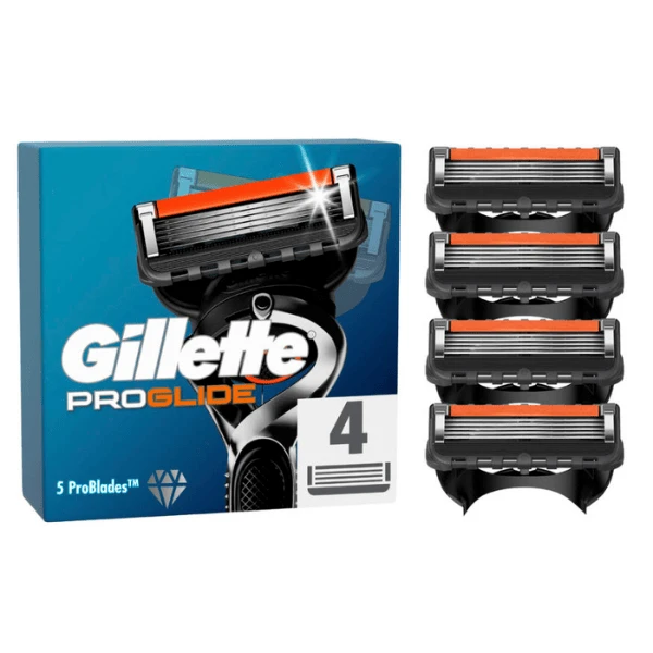 GILLETTE Fusion 5 ProGlide-Ersatzköpfe, 4 Stück