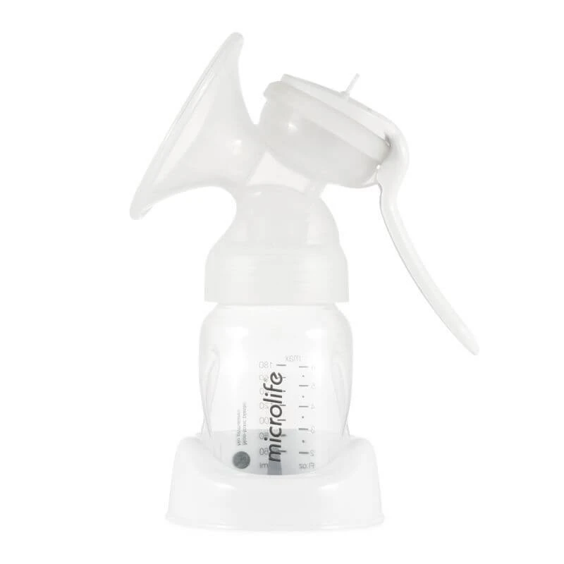 MICROLIFE BC100 Soft Handmilchpumpe Handmilchpumpe einfach mit Flasche ohne BPA