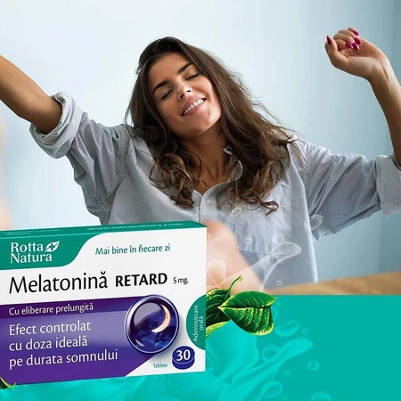 Melatonina Retard, 5 mg, 90 comprimidos, Rotta Natura