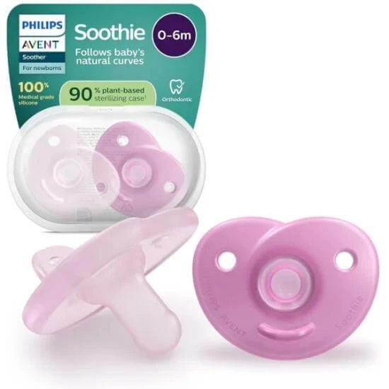 AVENT Silikon Beruhigungssauger für 0-6 Monate 2 Stück