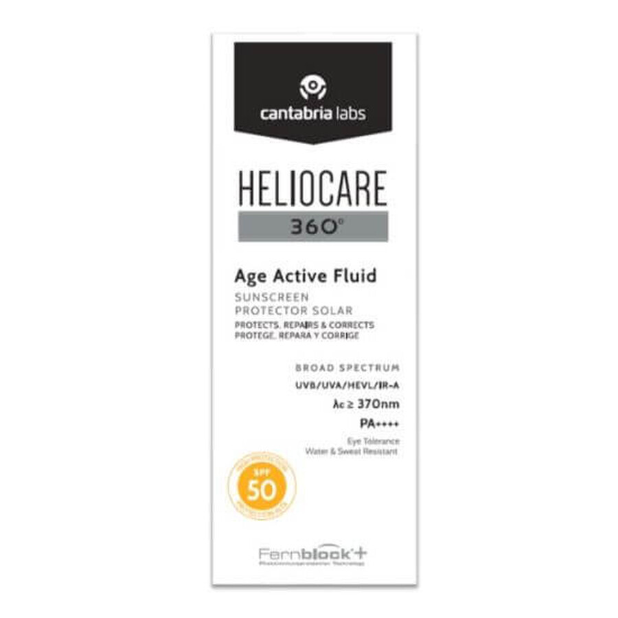 Sonnenschutzfluid mit SPF 50 Age Active Heliocare 360, 50 ml, Cantabria Labs