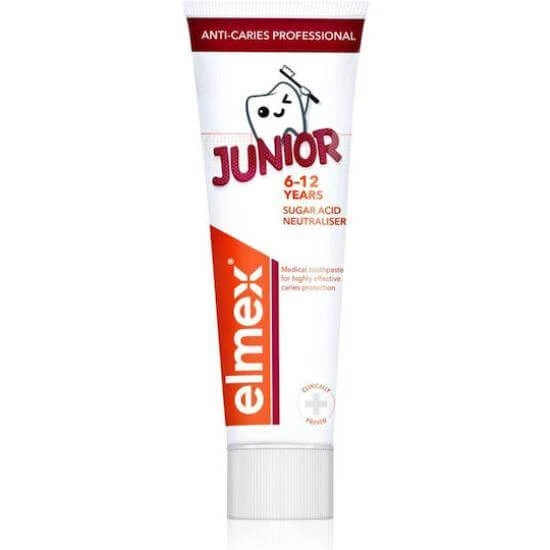 ELMEX Junior Anti-Karies Professionelle Zahnpasta für Kinder 6-12 Jahre 75ml