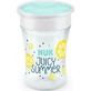 NUK Fruits Magic Cup Learning Cup With Perimeter Rim & Lid With Grape Fruit Lid, For 8+ Months 230ml 10.255.593 - Yellow