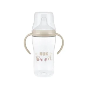 NUK Perfect Match Sticlă de antrenament cu duză Monkey 6+ luni 260ml