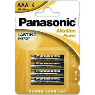 PANASONIC Baterie alkaliczne AAA 4 sztuki