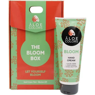 ALOE COLORS Promo Xmas The Bloom Box Bloom Hand Cream Nawilżający krem do rąk 75ml & Tajemniczy prezent
