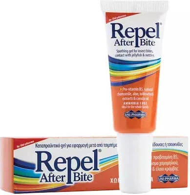 UNI-FARMA Repel After Bite - Beruhigendes Gel, Ammoniakfrei, zur Linderung von Bisswunden 20ml