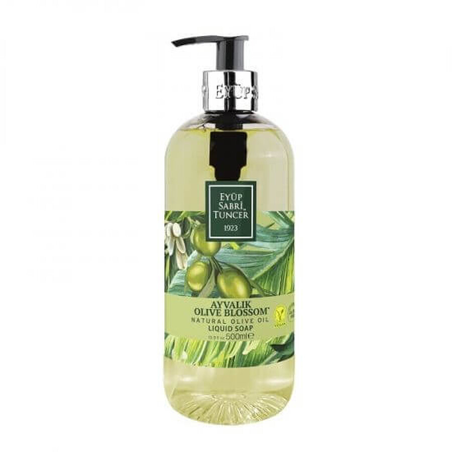 Sapun lichid cu ulei natural de masline Ayvalik Olive Blossom, 500 ml, Eyup Sabri Tuncer