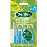 DENTEK Easy Brush Eco Friendly Periile cu dinți medii ISO 3 0.6mm Albastru 8 bucăți