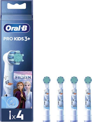 ORAL B Pro Kids 3+ Superior Cleaning Frozen Elektrische Zahnbürste Ersatzteile 4 Stück