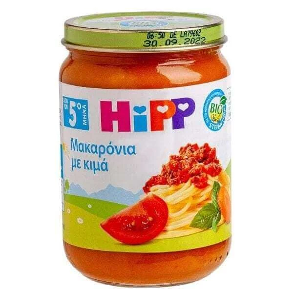 HIPP Bio Baby Meal Makkaroni mit Hackfleisch Ab 5 Monaten 190g
