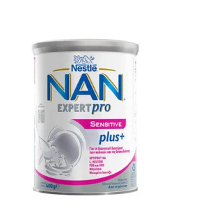 NAN Expert Pro Sensitive Plus+ Powdered milk for the dietary management of colic & constipation 400gr