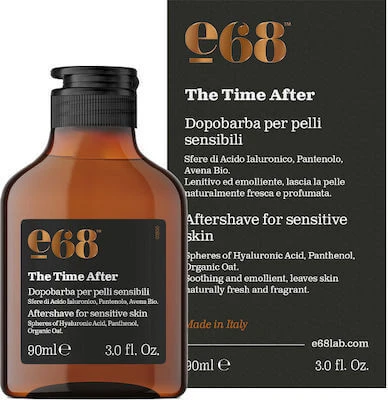 E68 The Time After Aftershave für empfindliche Haut Feuchtigkeitspflege für nach der Rasur 90ml