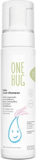ONE HUG Baby Schaumshampoo Baby Schaumshampoo geeignet für trockene Haut mit atopischer Disposition 200ml