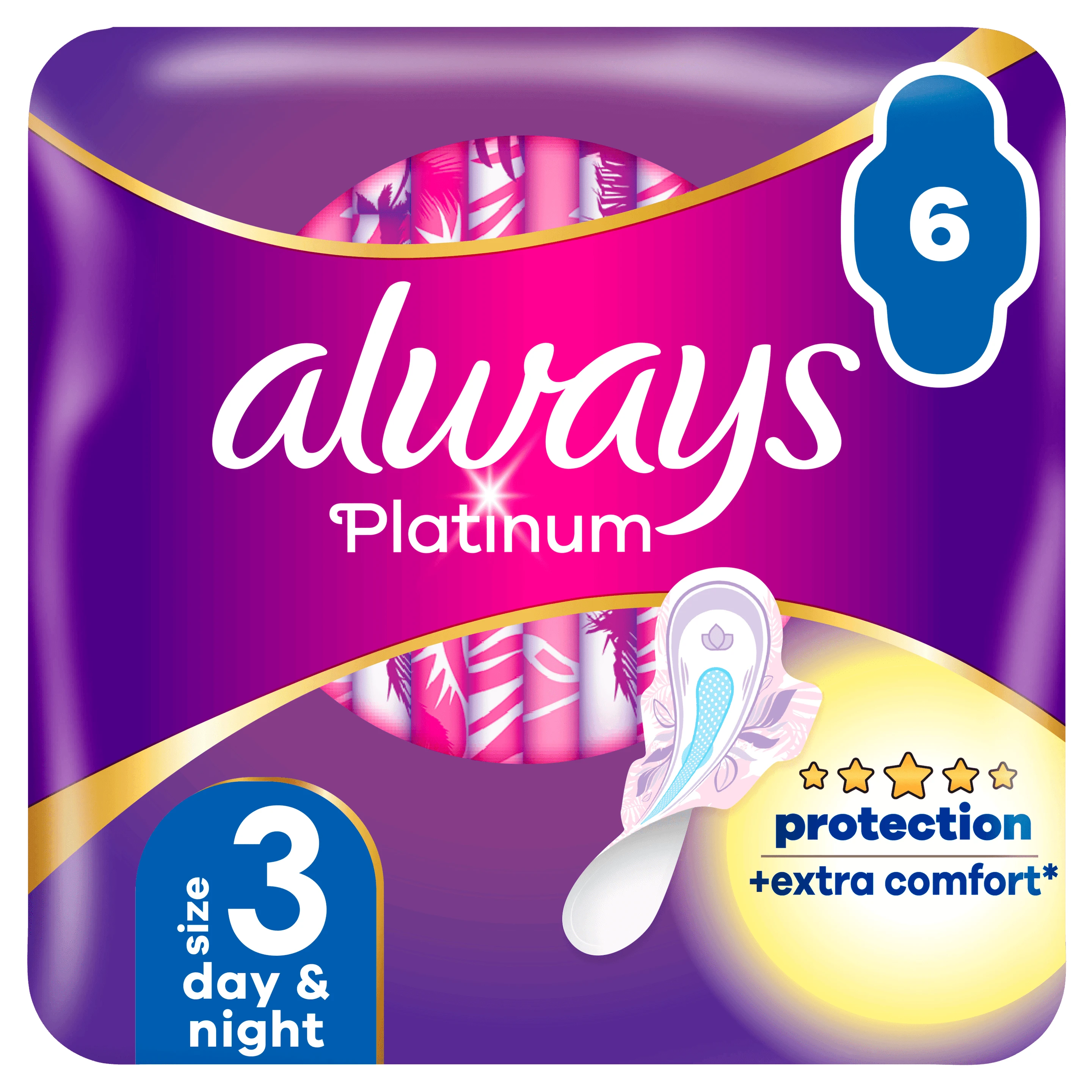 ALWAYS Platinum Day & Night (Größe 3) 6 Servietten