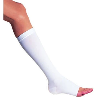 GOLDEN NET Calza per ginocchio inferiore Postoperatoria con dita aperte Classe I 314 Bianco