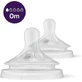 AVENT Natural Response Zachte Siliconen Speen met zeer trage doorstroming voor pasgeborenen 2 stuks [SCY961/02]