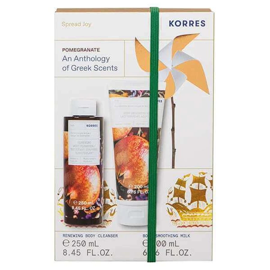 KORRES Promo Granatapfel-Hain Erneuerndes Duschgel 250ml & Granatapfel-Hain Glättende Feuchtigkeits-Körpermilch 200ml