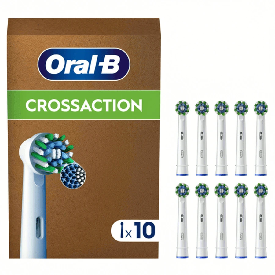 ORAL B Pro Cross Action Vervanging elektrische opzetborstels 10 stuks