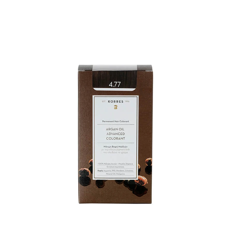 KORRES Arganöl Advanced Colorant Haarfärbemittel 4.77 Dark Chocolate 50ml