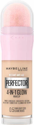 MAYBELLINE Instant Anti-Age Perfector 4-in-1 Glow Makeup Mehrzweck-Makeup für strahlende Haut 20ml 0.5 Fair Light Cool