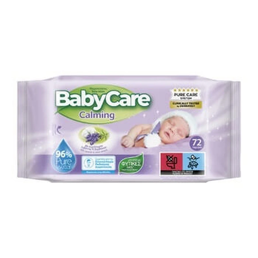 BABYCARE Șervețele pentru bebeluși Calming 72 bucăți