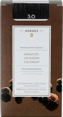 KORRES Arganöl Advanced Colorant Haarfärbemittel 3.0 Braun Dunkel Natürlich