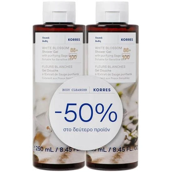 KORRES White Blossom Duschgel 250ml (-50% auf das zweite Produkt)
