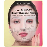 KOCOSTAR Sunday Happy Hydrogel Maske Mikro-Loch Hydrogel Maske mit Marine Collagen 25g