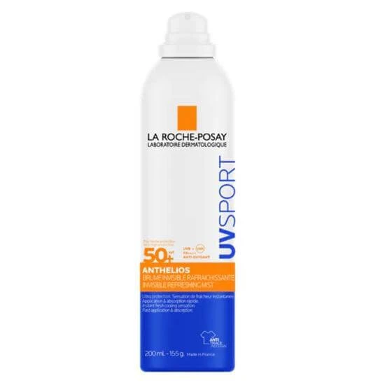 LA ROCHE POSAY Anthelios UV Sport Unsichtbares, erfrischendes Sonnenschutzspray SPF50+ für sportliche Aktivitäten Sehr hoher Schutz UVA/UVB 200m