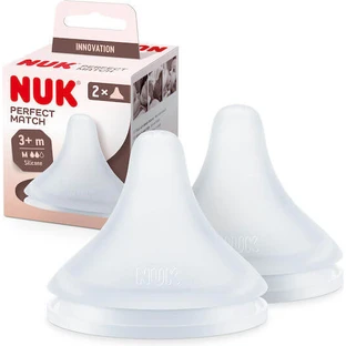 NUK Perfect Match Medium Flow Siliconen Speentjes Voor 3+ Maanden 2 stuks