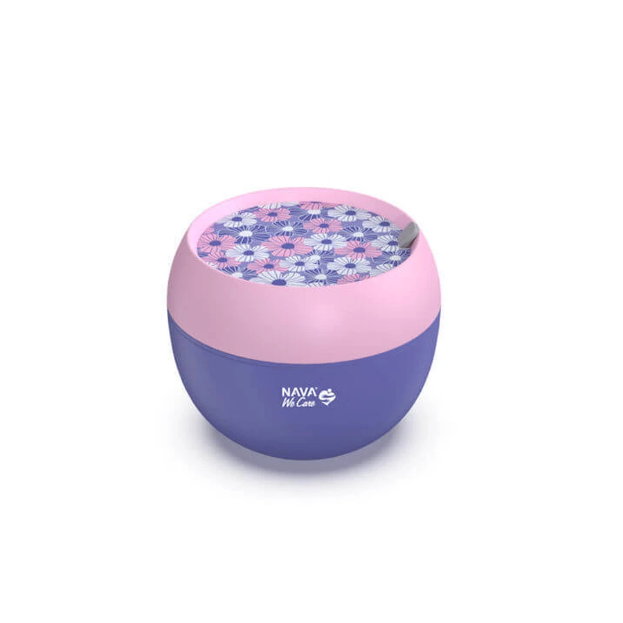 NAVA Recipient de plastic pentru alimente rotund We Care Purple 800ml (10-259-011)