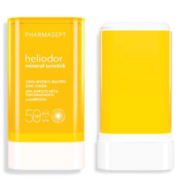 PHARMASEPT Heliodor Mineral Sunstick Sonnencreme Gesicht & Körper SPF50, 25g