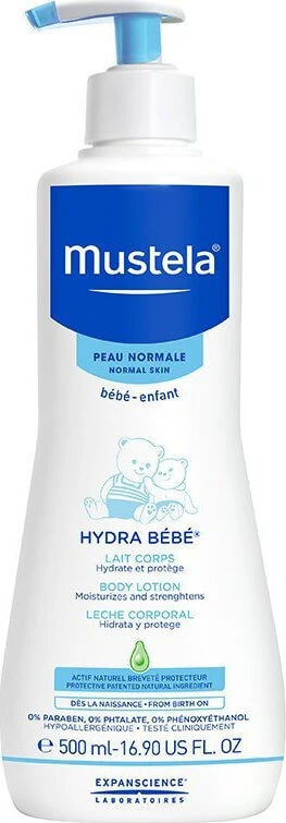 MUSTELA Bebe Hydra Bebe Body Lotion Baby Feuchtigkeitsspendende Körpercreme 500ml