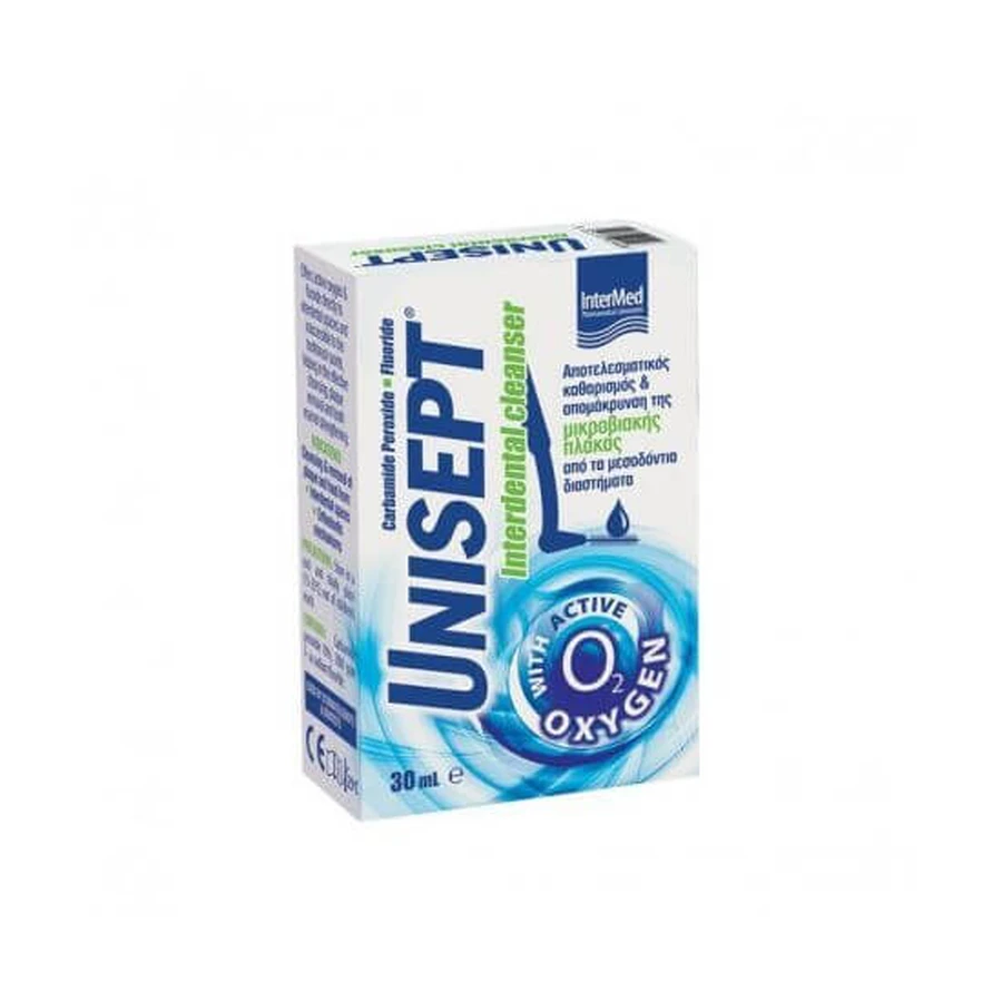 INTERMED Unisept Interdental Cleanser Czyszczenie i pielęgnacja przestrzeni międzyzębowych 30 ml: ceny i cechy