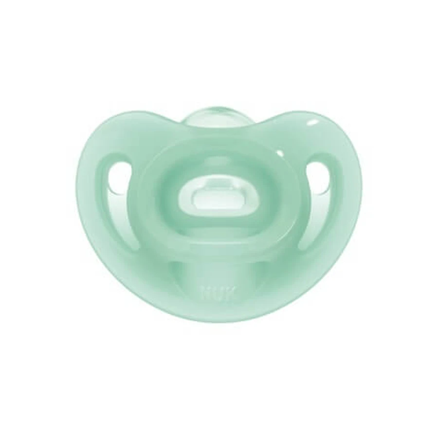 Suzeta NUK Sensitive din silicon 0-6m în diferite culori - verde