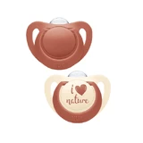 NUK For Nature Silikon-Schnuller 0-6m 2 Stück 10.730.762 - Rot