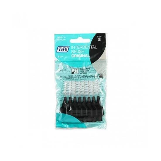 TEPE Mittelzahnbürsten Original Nr.7 1.5mm Schwarz x8