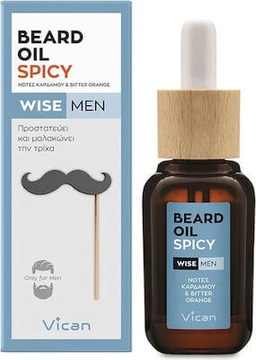 WISE Men Bartöl Spicy Bartöl mit Kardamom & Bitterorange 30ml