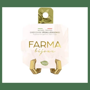FARMA BIJOUX Hipoalergiczne kolczyki złote obręcze