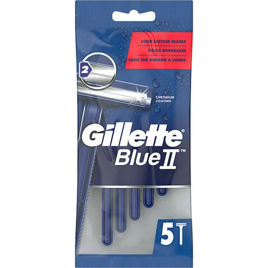 GILLETTE Blue II Rasoirs jetables avec 2 lames 5 pièces