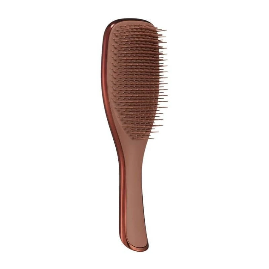 AMBITAS The Ultimate Detangler Chrome Collection Brosse à cheveux pour un démêlage rapide et en douceur Convient aux cheveux secs et humides Chocolat Bronze