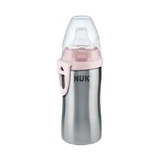 NUK Active Cup Edelstahlbecher mit Ausgießer 12m+ 215ml In verschiedenen Farben - Pink