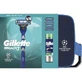 GILLETTE Promo Champions League Mach 3, 1 Mango & 4 Recambios & Series Sensitive Shave Gel 200ml & Necessaire